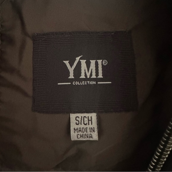 YMI Collection Olive Green Puffer Vest Size Small - Picture 4 of 16